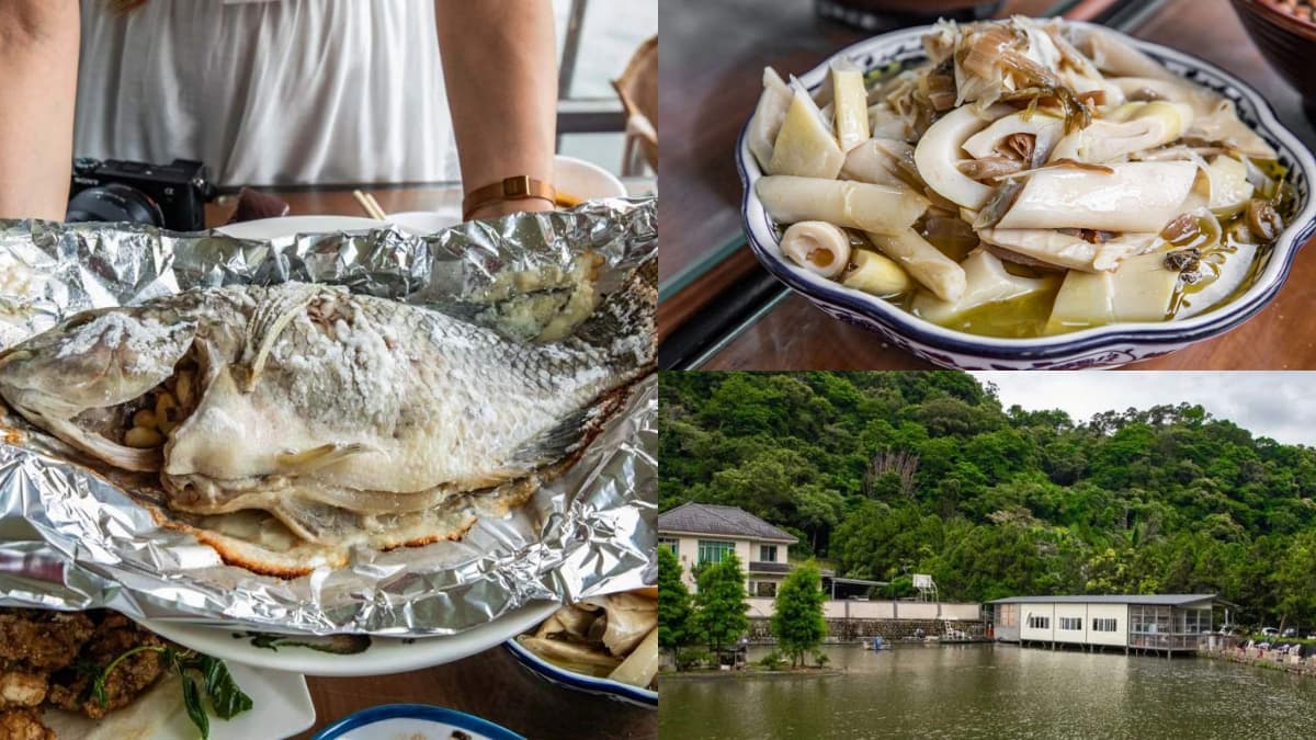 龍潭隱藏版「水上客家菜」!老饕最愛現撈仔鮮魚,客家悶筍、梅干扣肉都必點