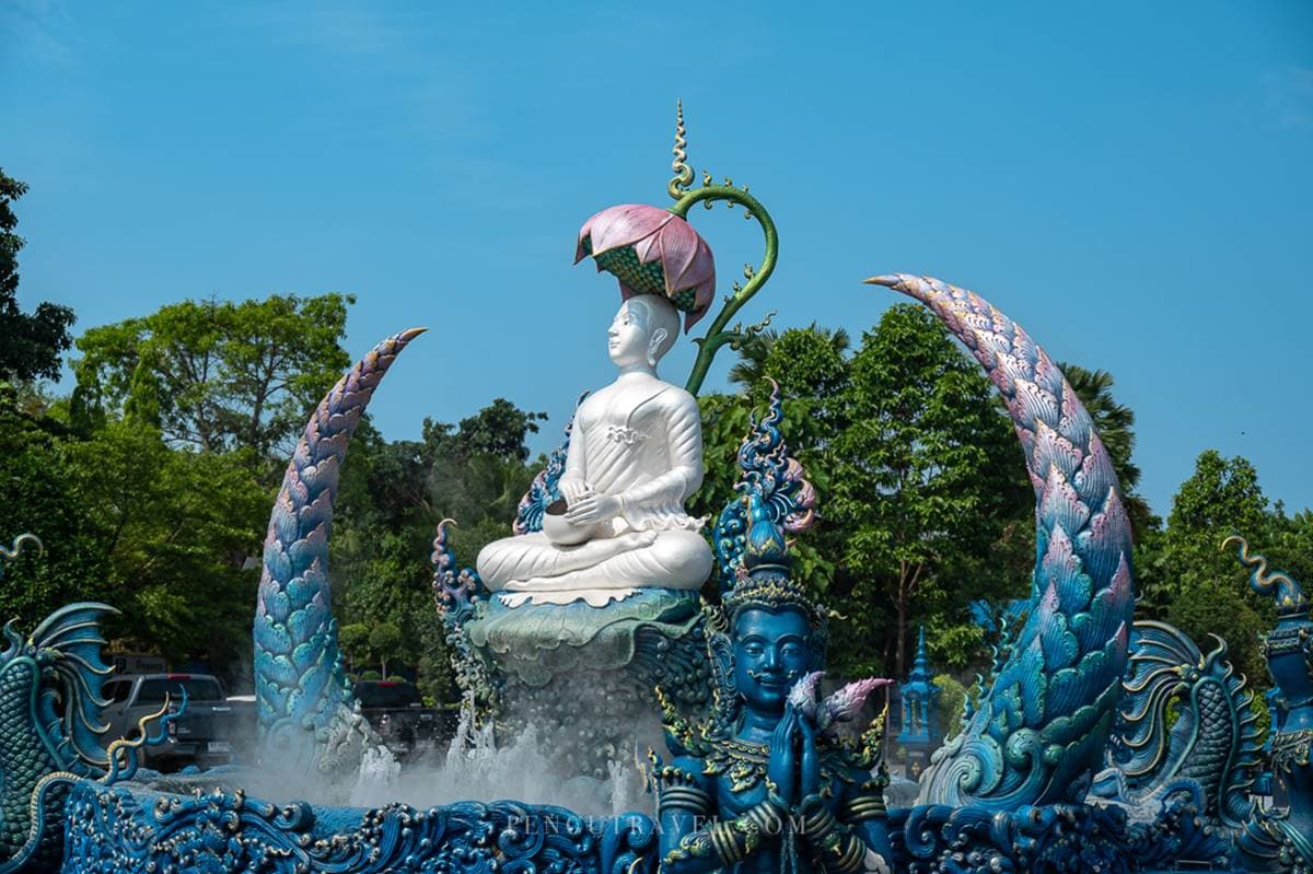 免門票夢幻寶石藍建築!「最美藍廟」洗版社群,必搭配「蝶豆花冰淇淋」打卡 免門票夢幻寶石藍建築!「最美藍廟」洗版社群,必搭配「蝶豆花冰淇淋」打卡