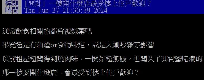住家1樓開什麼店最受歡迎?網友一面倒推薦「它」:風水佳、治安免費升級 住家1樓開什麼店最受歡迎?網友一面倒推薦「它」:風水佳、治安免費升級