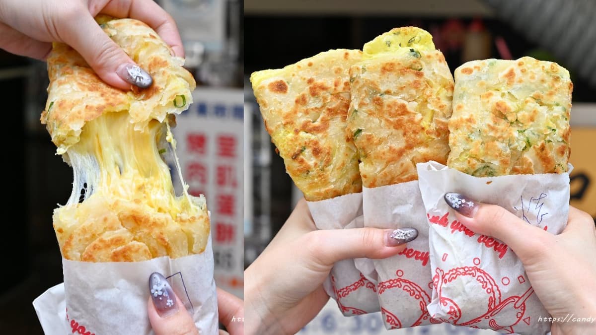 台中人激推「酥皮蛋餅」!現煎餅皮金黃恰恰飄焦香,夾入牽絲起司瀑布超欠吃