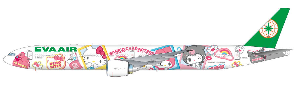 Hello Kitty彩繪機來了!長榮三麗鷗新機登場,撲克牌、登機證超欠收藏 Hello Kitty彩繪機來了!長榮三麗鷗新機登場,撲克牌、登機證超欠收藏