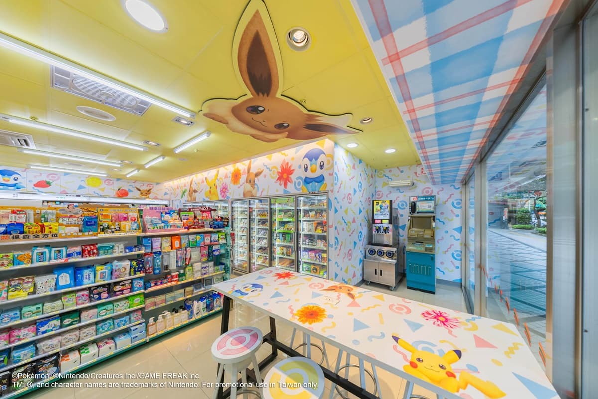 皮卡丘天花板、伊布招牌萌翻!7-11北部首間「寶可夢主題店」打卡點、周邊開箱 皮卡丘天花板、伊布招牌萌翻!7-11北部首間「寶可夢主題店」打卡點、周邊開箱