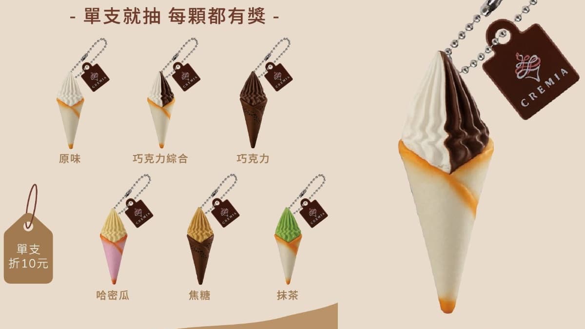 CREMIA霜淇淋冬日最強「甘王草莓」回歸!加碼送冰淇淋鑰匙圈、拿買一送一券 CREMIA霜淇淋冬日最強「甘王草莓」回歸!加碼送冰淇淋鑰匙圈、拿買一送一券