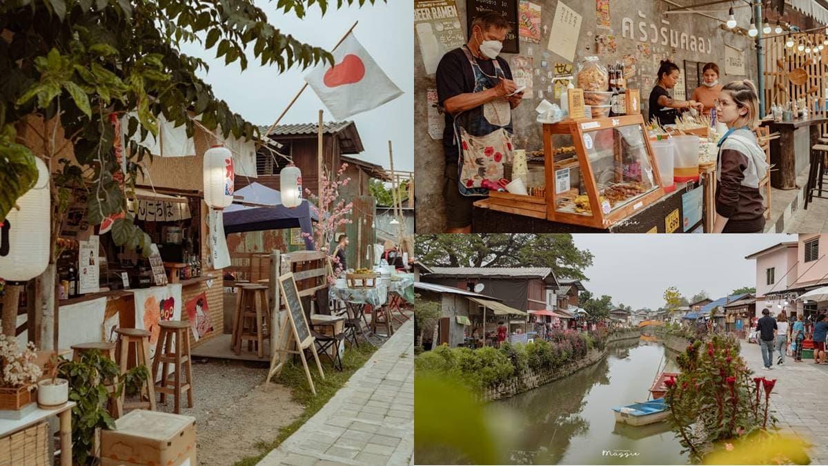 泰國新打卡熱點!來逛「清邁版小樽運河」市集,日系街屋、小店越夜越熱鬧