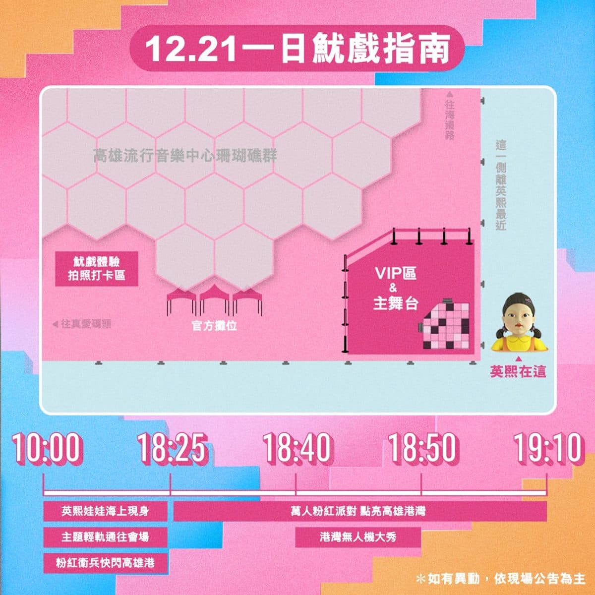 高雄港變身主題樂園!巨型英熙娃娃、主題列車免費拍,還有萬人粉紅派對 高雄港變身主題樂園!巨型英熙娃娃、主題列車免費拍,還有萬人粉紅派對