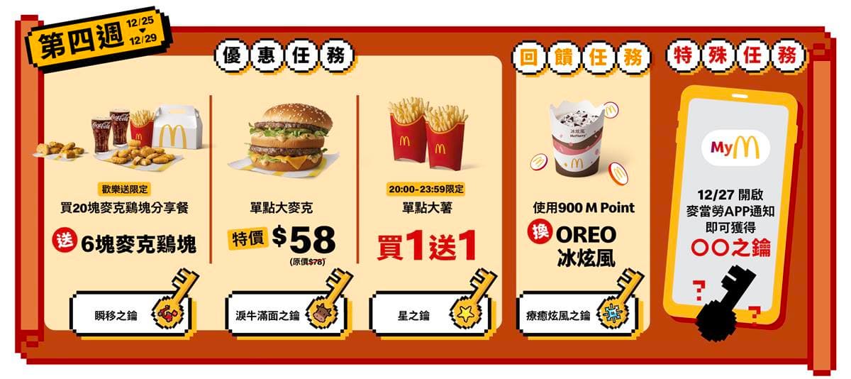 麥當勞「大薯買一送一」快衝!免費送大麥克、勁辣雞腿堡,加碼搶15元雞塊 麥當勞「大薯買一送一」快衝!免費送大麥克、勁辣雞腿堡,加碼搶15元雞塊