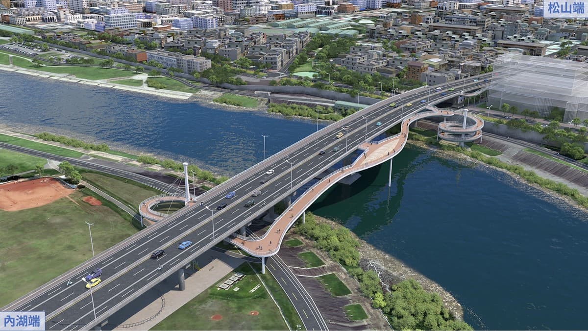 台北看飛機景點+1!新增「人行景觀橋」這時完工,山河景觀、夕陽美景全收 台北看飛機景點+1!新增「人行景觀橋」這時完工,山河景觀、夕陽美景全收