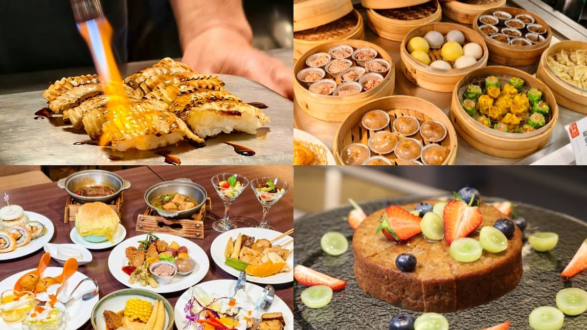 台南最強「蔬食Buffet吃到飽」!百道中西式菜色任夾,炙燒生魚片壽司超擬真