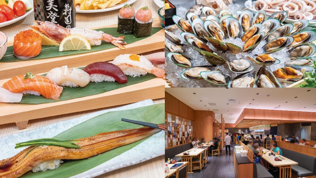 70款壽司+生魚片無限吃!「日本壽司名店」推吃到飽,還有炸物、燒烤自助吧