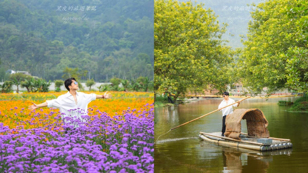 網譽「天使的花毯」!100元拍爆萬坪「七彩金針花海」,還有絕美水上綠色隧道