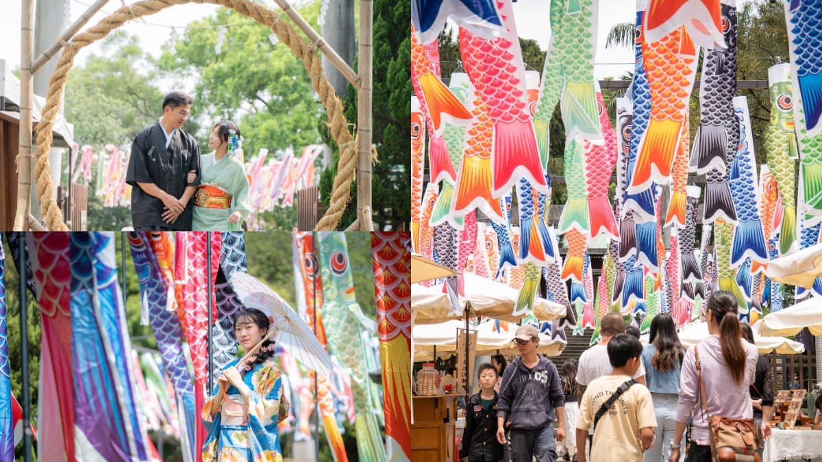 連假開逛全台最美神社!體驗日本端午活動祈福,還有彩色鯉魚旗海、假日市集
