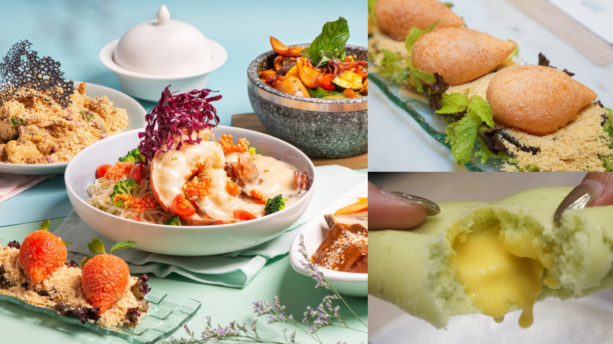 「軟殼蟹+龍蝦麵」超狂!林口地標飯店8新菜登場,必點紅蘿蔔、薄荷流沙包
