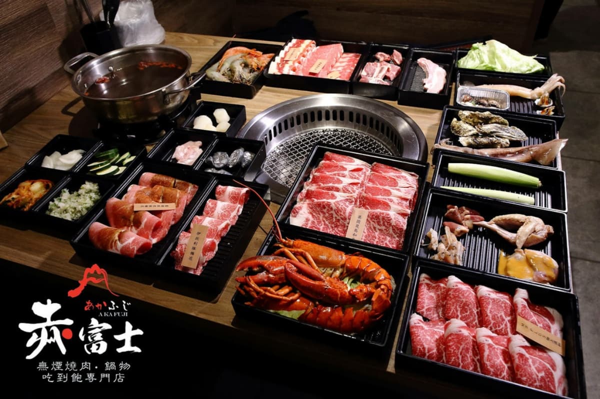 台北最強「燒肉吃到飽」捷運地圖!4星以上推薦30+家:430元起、火烤兩吃 台北燒肉推薦:赤富士日式燒肉鍋物-西門店