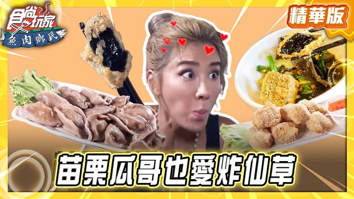 苗栗必吃「瓜哥也愛的炸仙草」!《食尚玩家》推薦「獅潭名產仙山仙草」