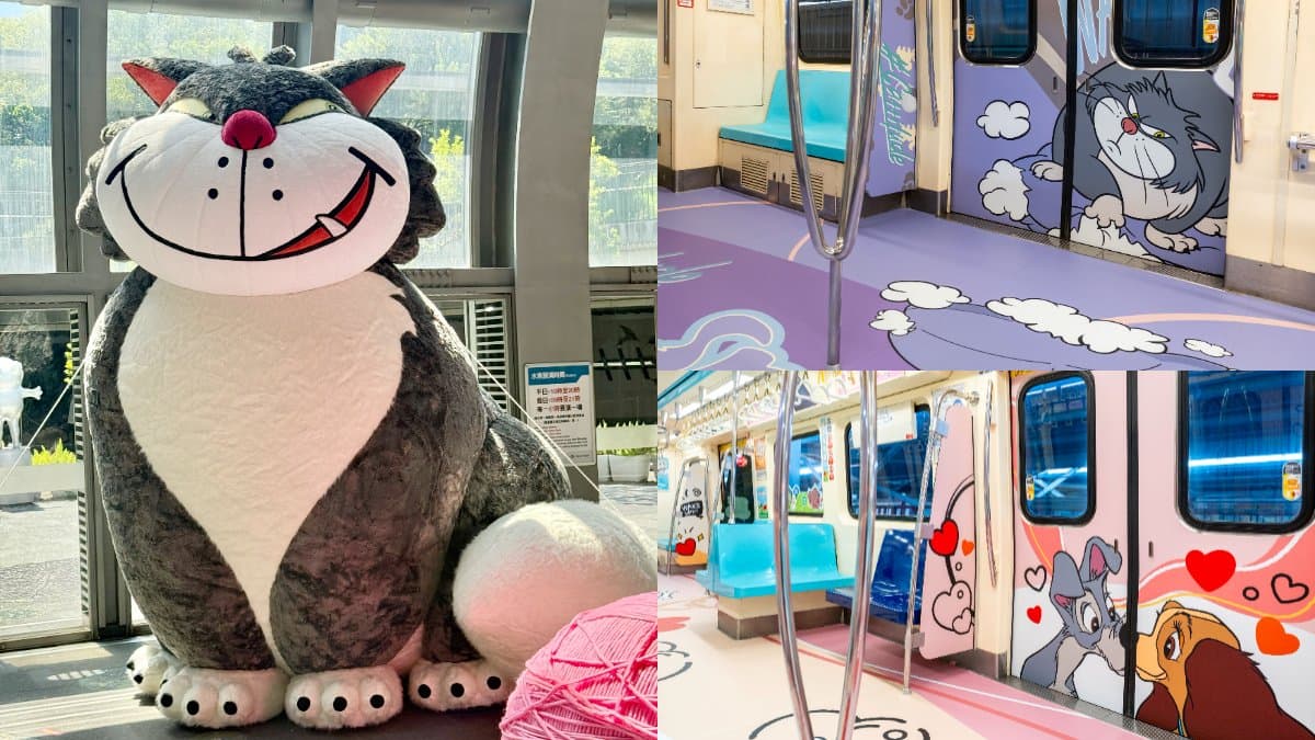 4公尺「巨萌跩貓」出沒北捷!迪士尼彩繪列車同步登場,還有主題拍貼機