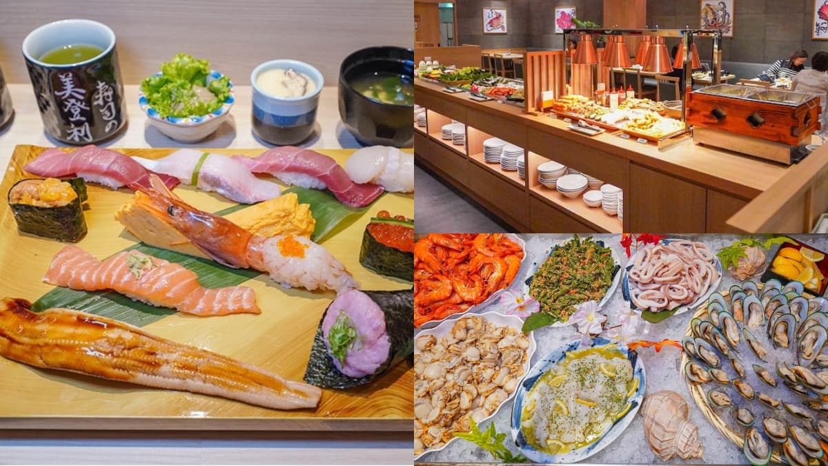 50款壽司+生魚片無限吃!「日本壽司名店」推吃到飽,炸物、燒烤自助吧任夾