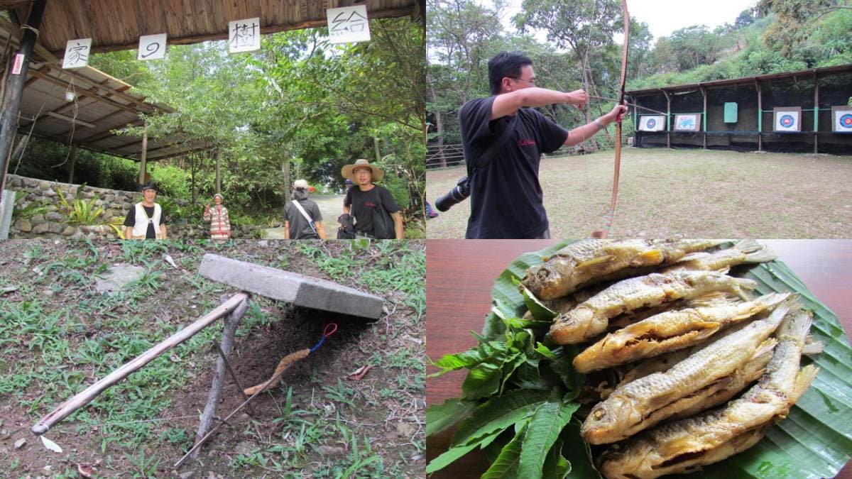 烏來老街新玩法!體驗一日獵人、泰雅族服旅拍,再DIY魚料理、吃馬告桶仔雞 烏來景點5:給樹營地