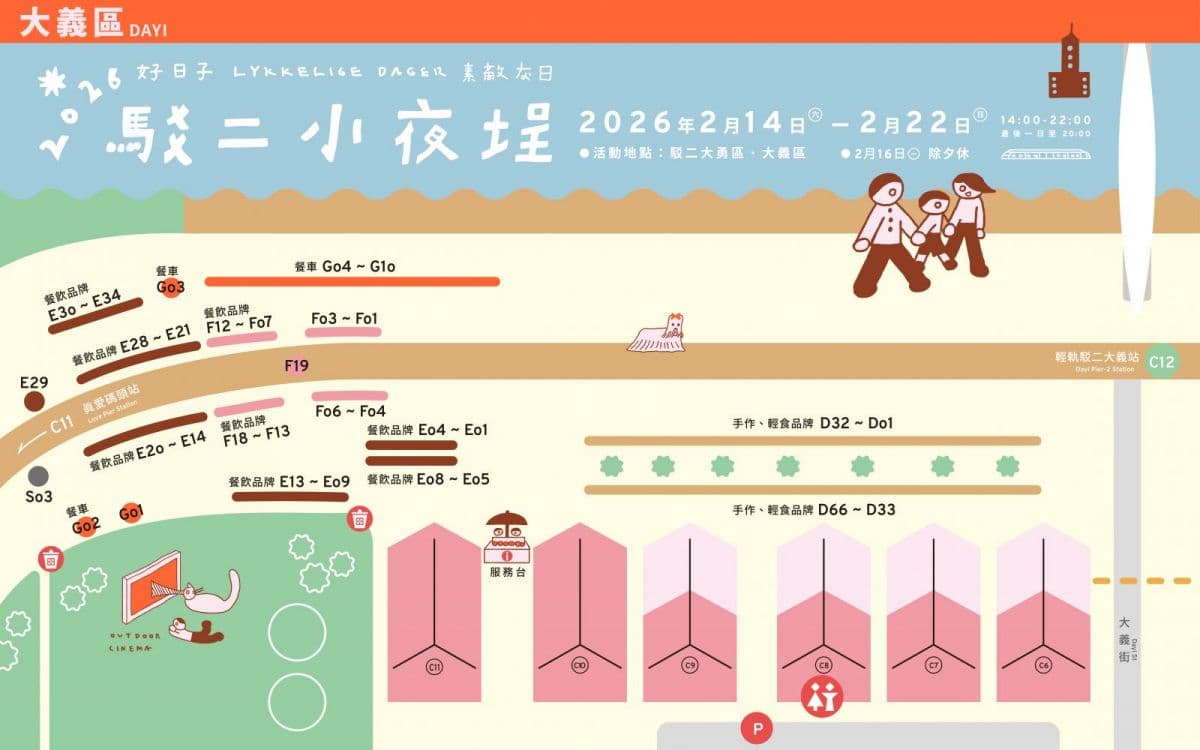 高雄過年限定「2026新樂街夜市」這天登場!駁二小夜埕超過250家攤位可逛 高雄過年限定「2026新樂街夜市」這天登場!駁二小夜埕超過250家攤位可逛