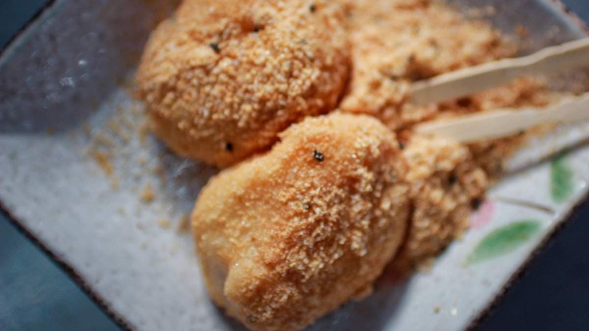 瑞芳美食廣場阿伯熱油麻糬
