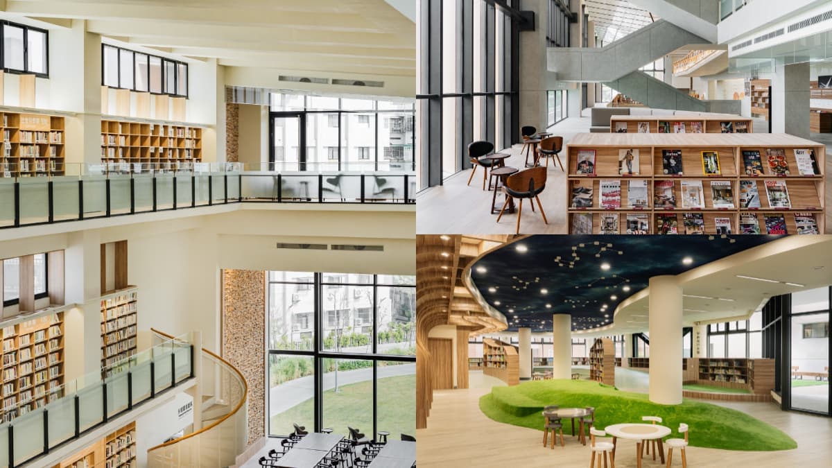 全台最美圖書館開放!山嵐書牆、挑高玻璃窗超好拍,還有24小時圖書館興建中