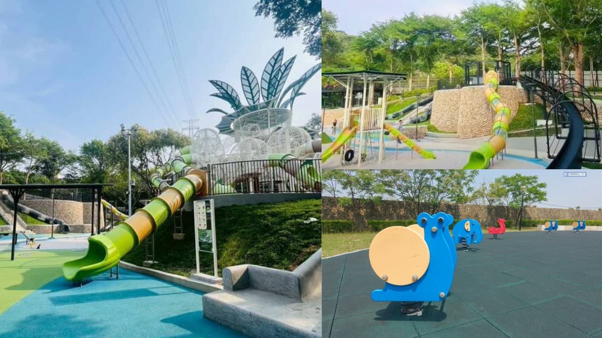 全台最強「溜滑梯公園」在台中!今起正式開放,34條溜滑梯玩到不想回家