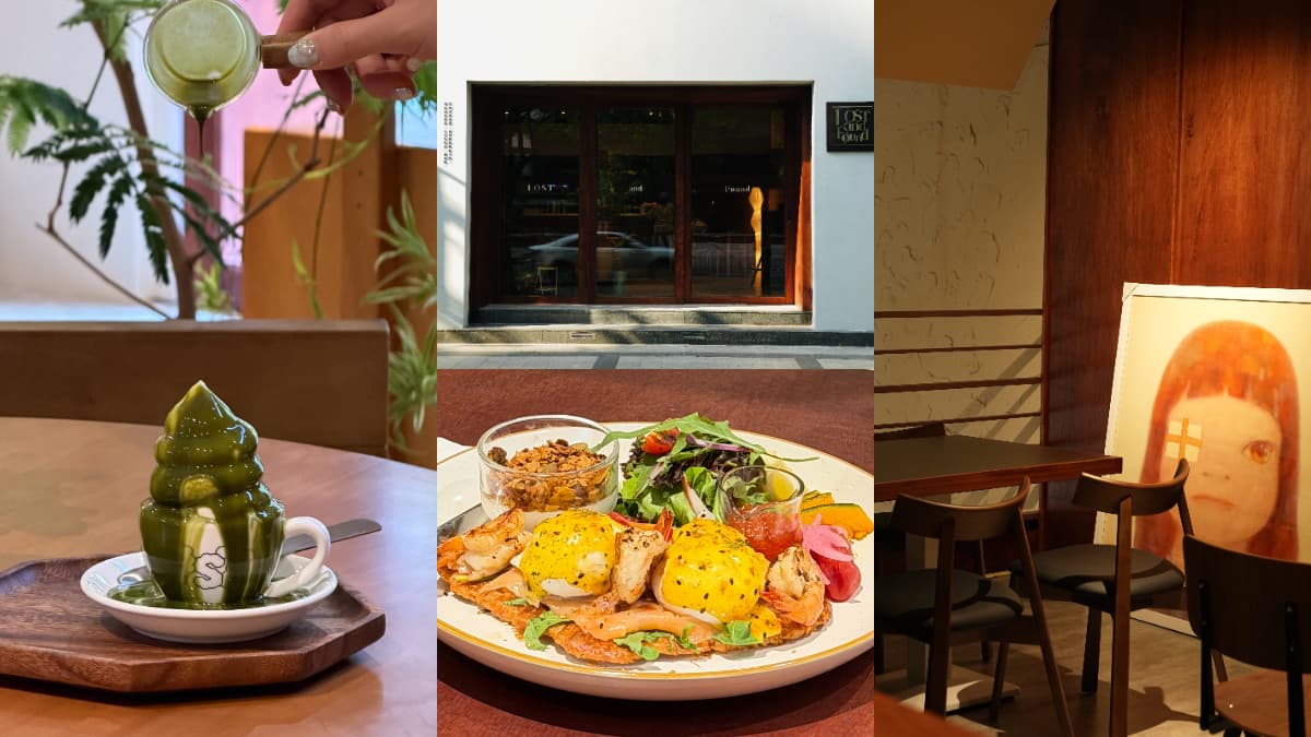內湖最美咖啡廳+1!「LOST and Found」3店:抹茶冰淇淋瀑布、私人美術館