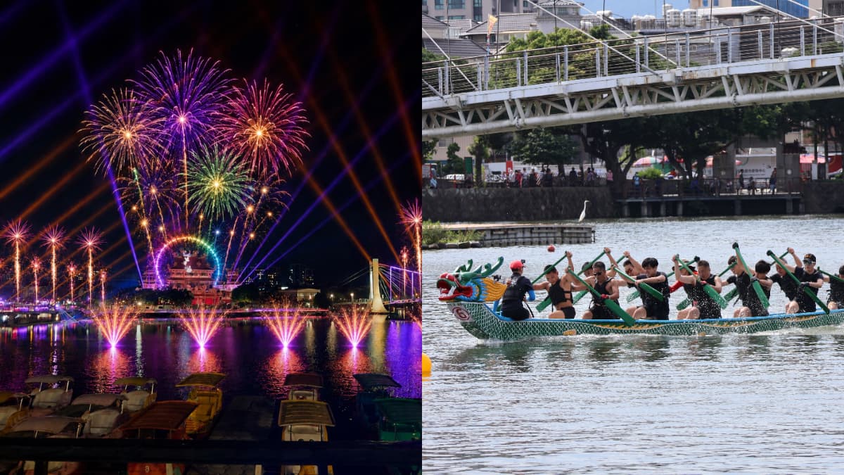 桃園端午最強煙火秀!「花火之夜」環湖登場,破百隊龍舟競速、逛市集