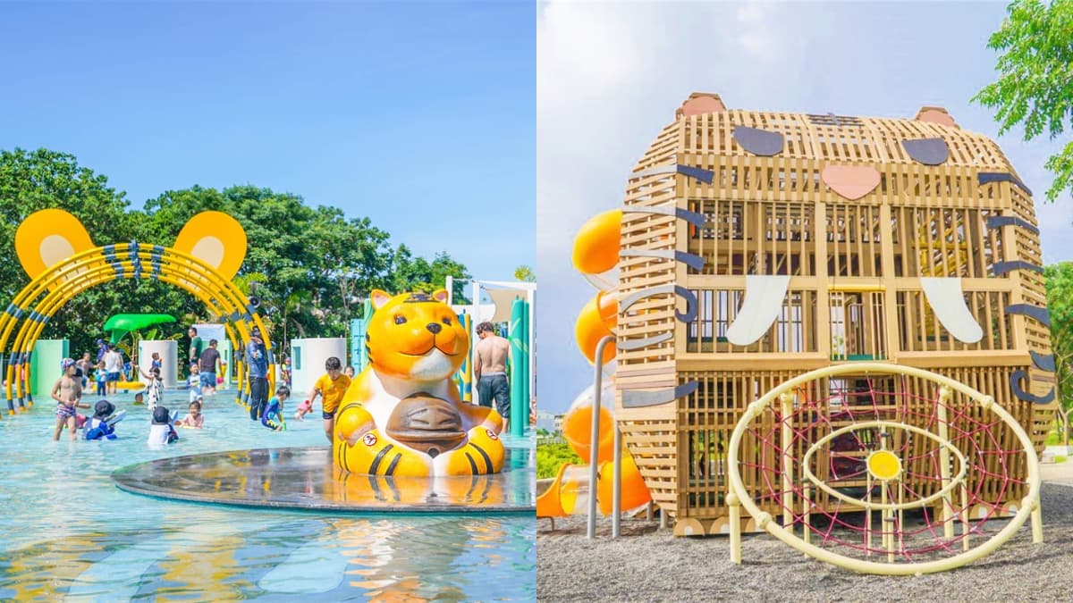 全台唯一「虎爺主題」公園在這!超Q萌虎戲水區開放,一次嗨玩水陸遊樂場