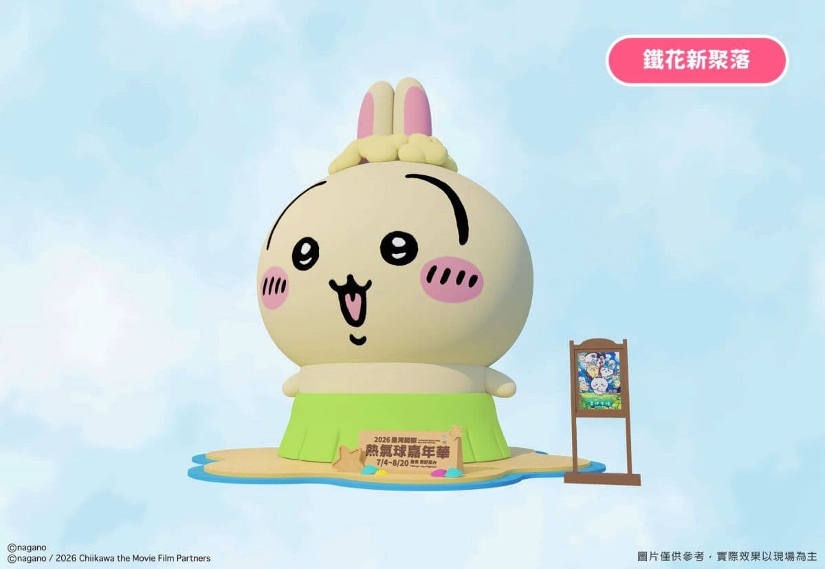 吉伊卡哇準備升空!「2026台東熱氣球嘉年華」本週登場,8主題打卡點搶先看 吉伊卡哇準備升空!「2026台東熱氣球嘉年華」本週登場,8主題打卡點搶先看
