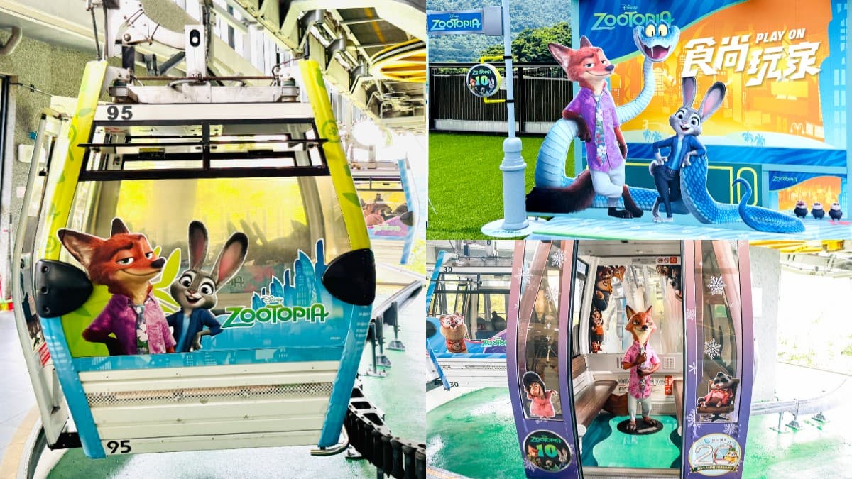 《動物方城市》出沒貓空纜車!必搶茱蒂、尼克等比例公仔車廂,逛周邊快閃店