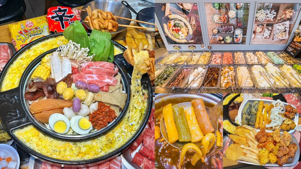 2人同行1人半價!224元韓式火鍋吃到飽,自助吧蔬食、韓式炸物、熟食暢吃