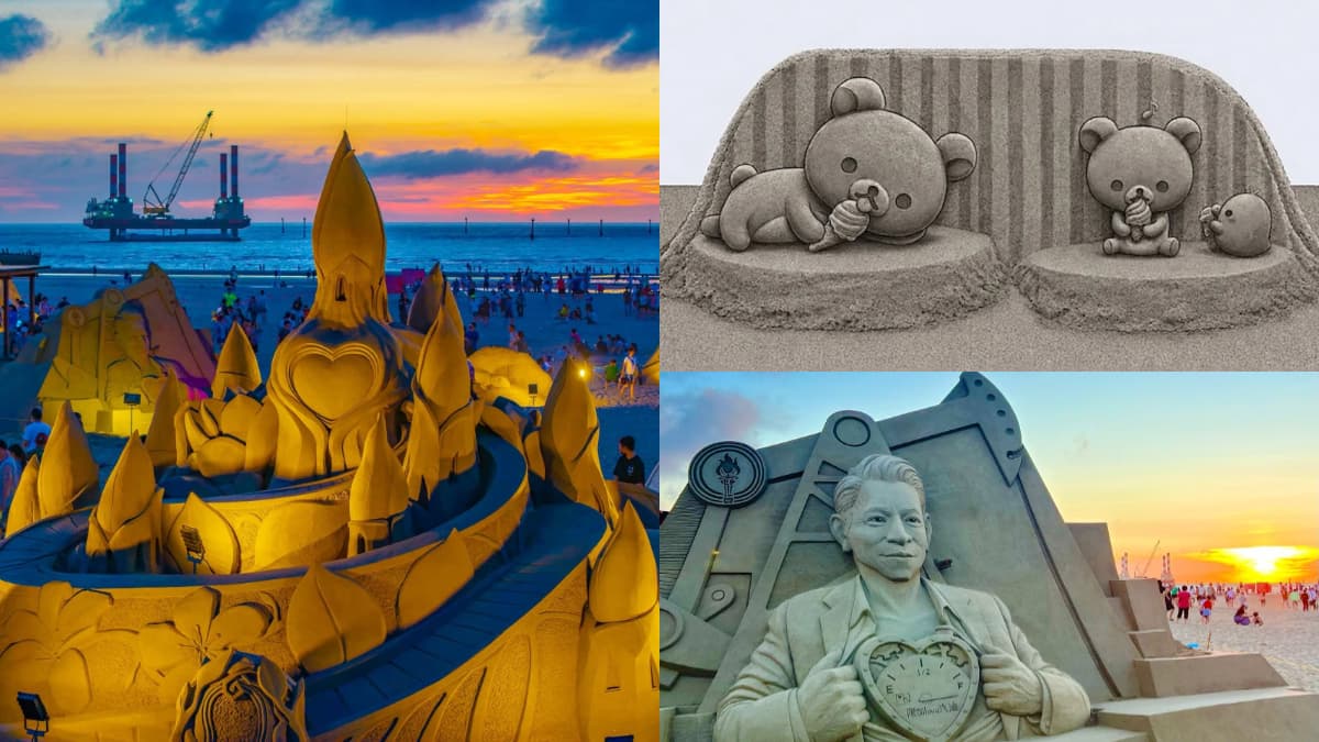 全台2大免費沙雕節!拉拉熊、角落小夥伴登場,還有劉德華神還原沙雕