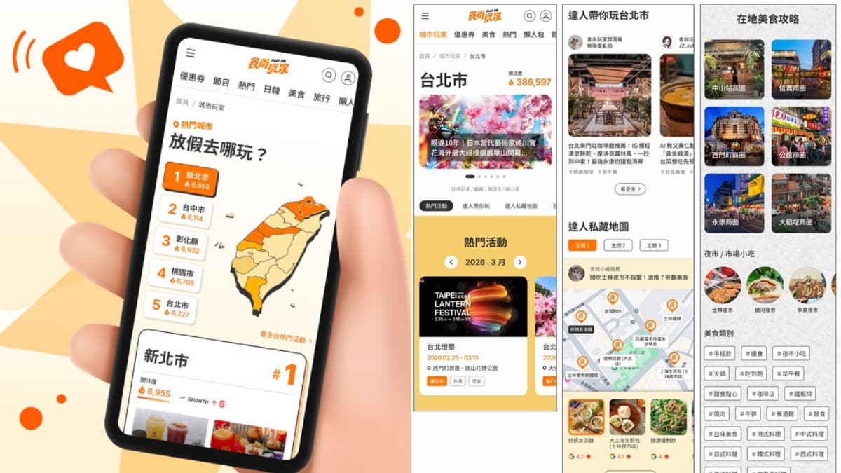 旅遊規劃救星!食尚玩家全新「城市玩家」,全台熱度排行榜、優惠情報一覽