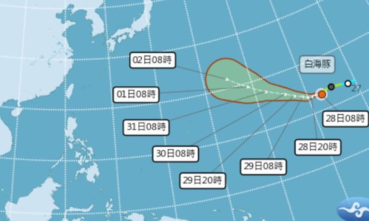 白海豚將成強颱挑戰風王!最新路徑、對台影響曝,下週鯨魚颱風恐接力生成 白海豚將成強颱挑戰風王!最新路徑、對台影響曝,下週鯨魚颱風恐接力生成