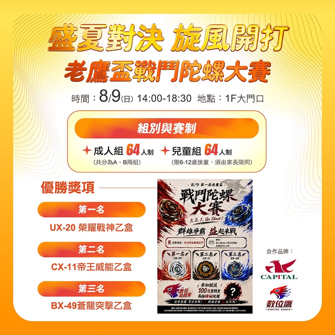 暑假5大免費親子活動!戰鬥陀螺、投籃賽必玩,汪汪隊特展打卡送童裝折價券 暑假5大免費親子活動!戰鬥陀螺、投籃賽必玩,汪汪隊特展打卡送童裝折價券