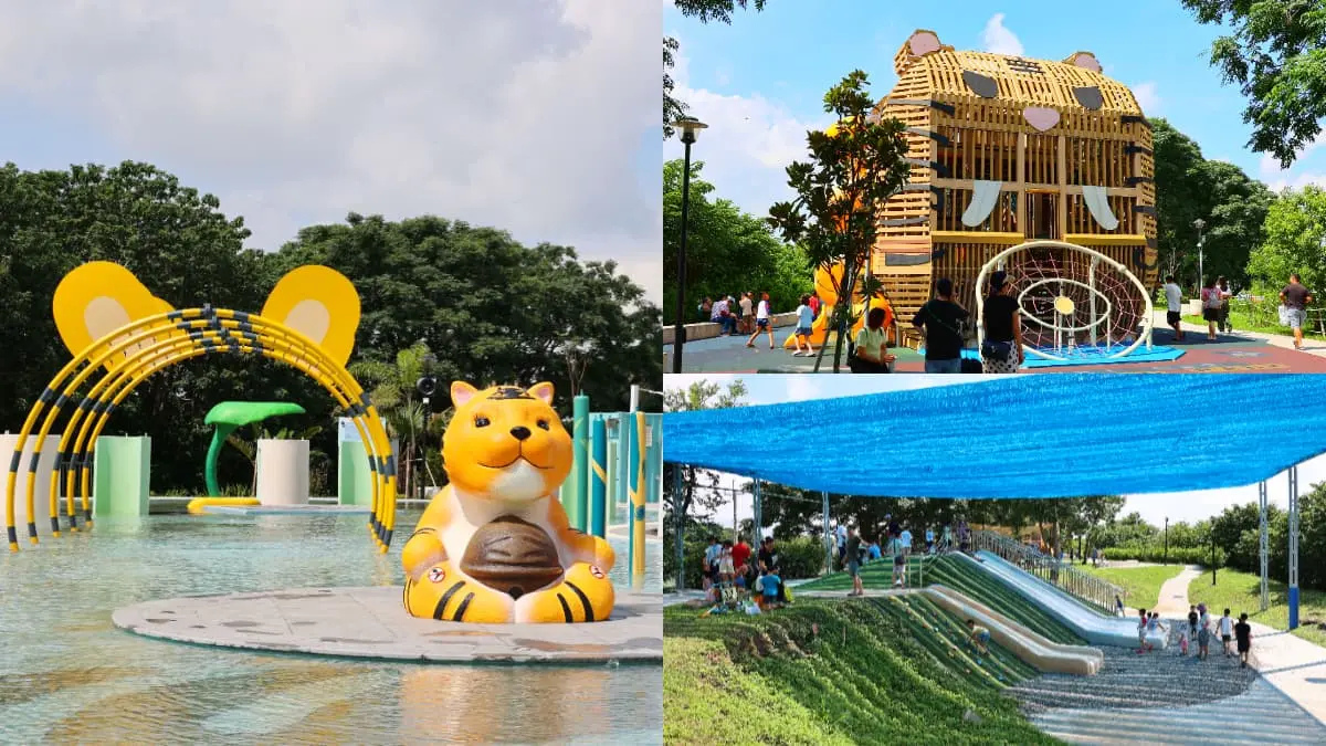 雲林最新免費玩水景點！超萌「虎爺主題」親水公園啟用，多款水上設施玩到瘋