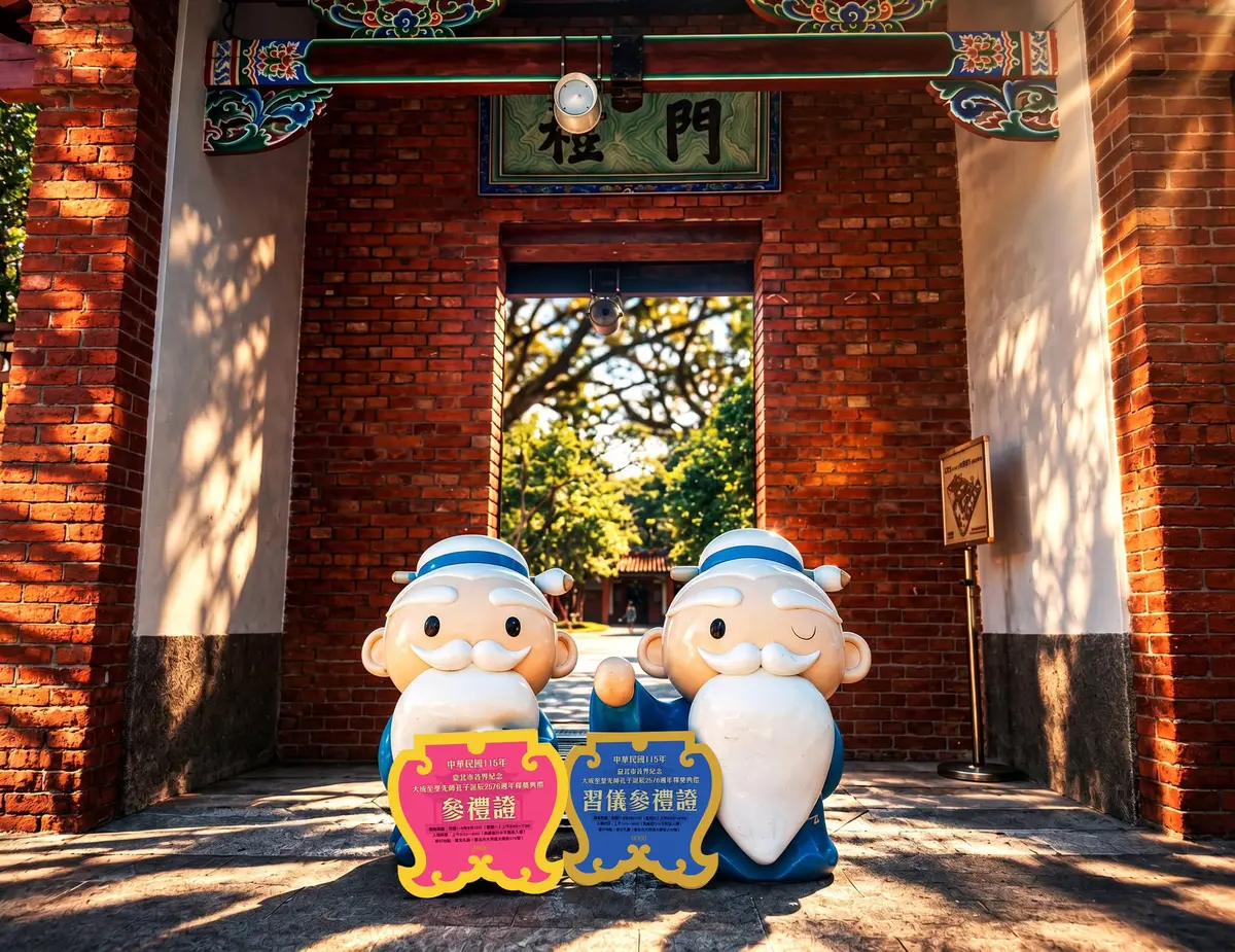 教師節限定！台南孔廟「祭孔大典」送超萌老虎御守，台北孔廟免費吃李亭香糕餅
