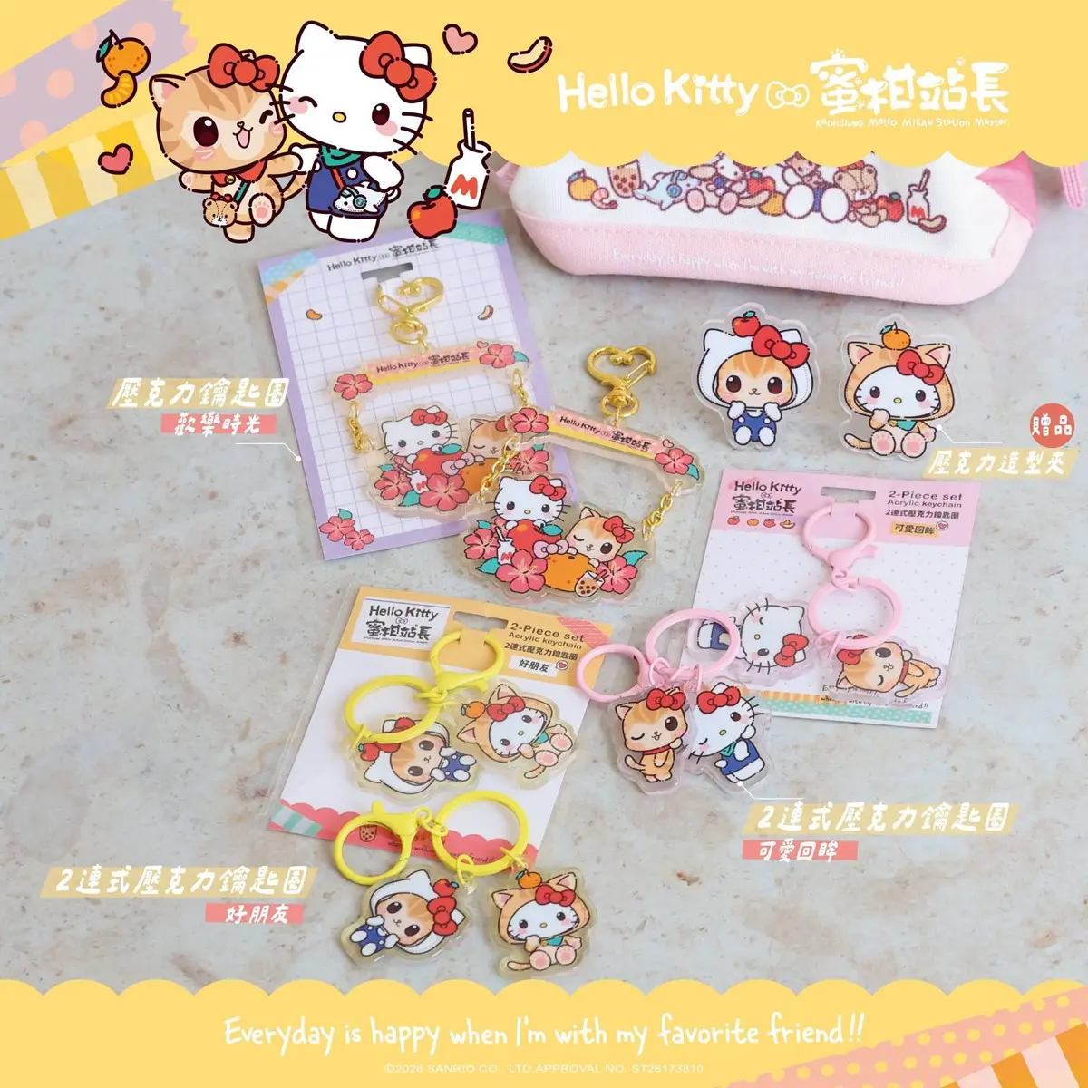 高雄捷運出現「Hello Kitty x 蜜柑站長」聯名車站！公仔一卡通、20款周邊開賣