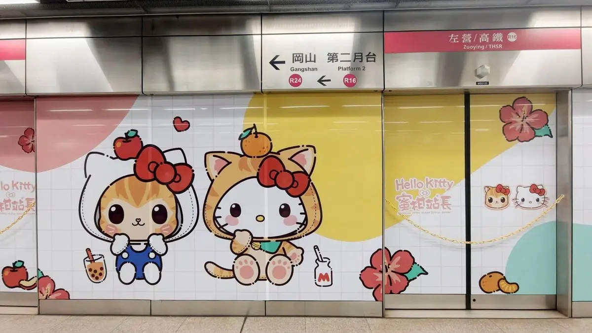 高雄捷運出現「Hello Kitty x 蜜柑站長」聯名車站！公仔一卡通、20款周邊開賣