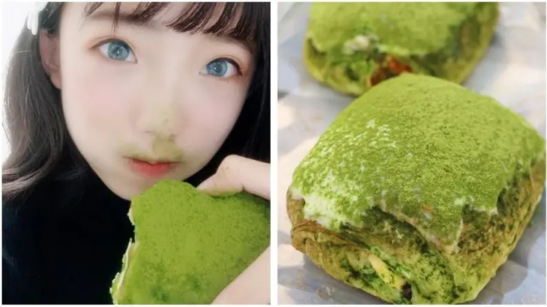 吃得「綠油油」  抹茶髒髒包髒得更美感