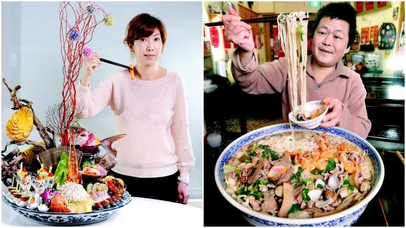 SIZE太驚人！2家「大碗公」美食等你挑戰：50公分高生魚片拼盤、雙手環抱鮑魚翅粥、15公斤什錦麵