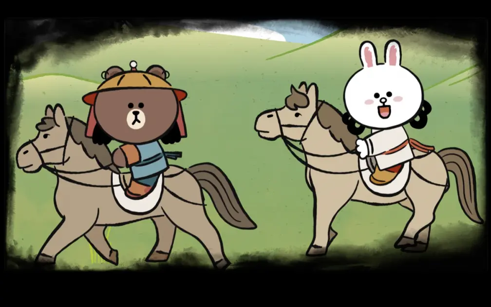 熊大、兔兔粉快搶！LINE FRIENDS攜手故宮推最狂AR繪本，穿越古代情節超浪漫