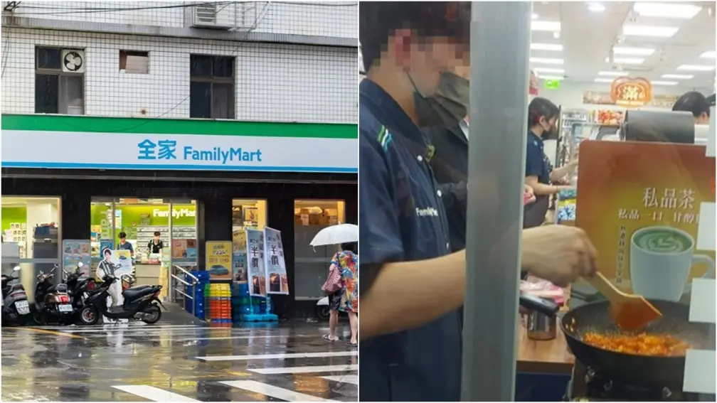 驚呆！超商店員現場「炒年糕」技能再＋１，網友：以後能修車也不意外