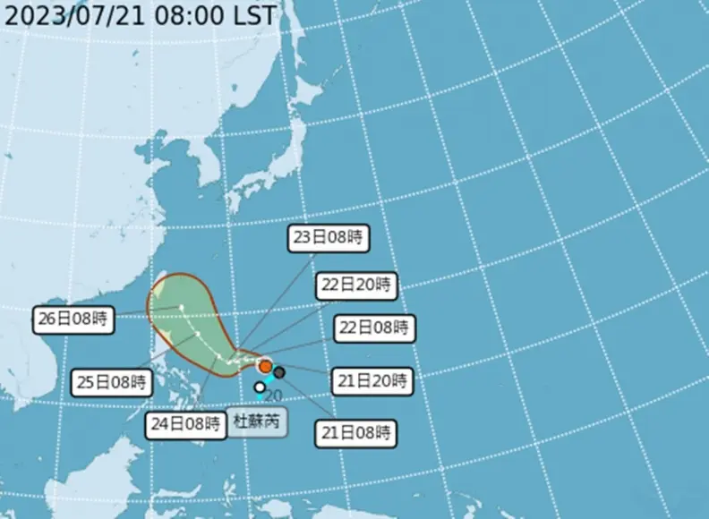 輕颱杜蘇芮今生成!路徑預測出爐恐增強為中颱,不排除發布陸警 輕颱杜蘇芮今生成!路徑預測出爐恐增強為中颱,不排除發布陸警