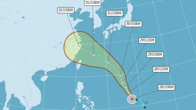 杜蘇芮遠離、卡努接力報到!恐增強為中度颱風,最接近台灣影響時間曝 杜蘇芮遠離、卡努接力報到!恐增強為中度颱風,最接近台灣影響時間曝