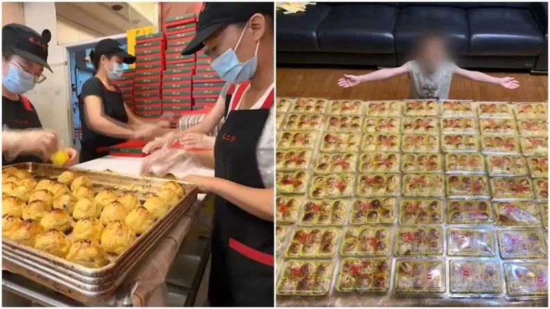 1500顆「不二坊」蛋黃酥擺滿客廳！15支手機狂叩６萬通預購，比去年省下75000元