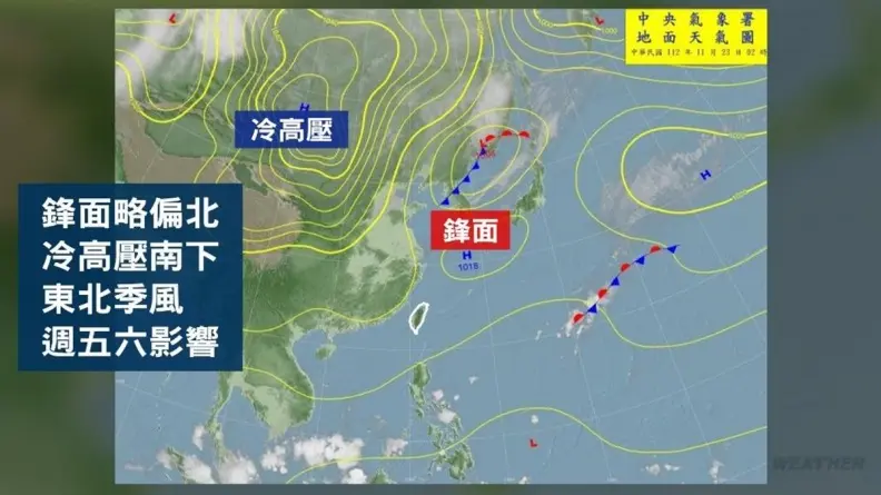 今晚變天!東北季風南下3地區濕冷,下一波更強冷空氣「急凍11度」時間曝 今晚變天!東北季風南下3地區濕冷,下一波更強冷空氣「急凍11度」時間曝