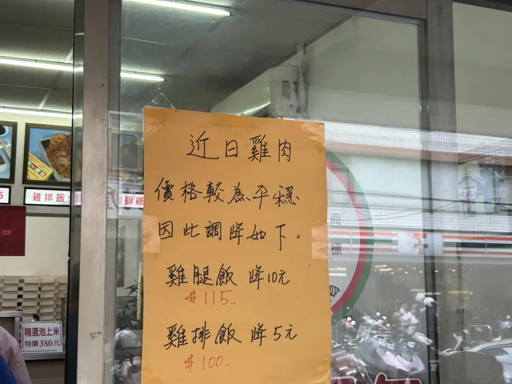 吸引9000人狂讚!便當店雞腿飯、雞排飯降價10元、5元,超佛心原因曝光 吸引9000人狂讚!便當店雞腿飯、雞排飯降價10元、5元,超佛心原因曝光