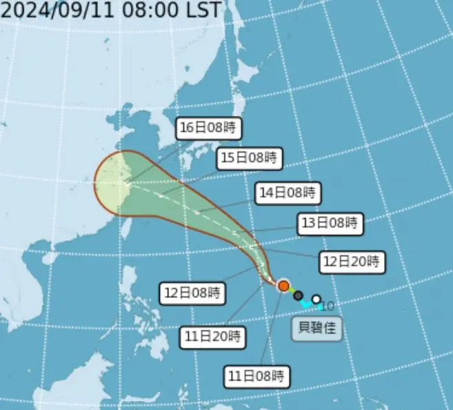 貝碧佳颱風最新路徑曝!這2天最靠近台灣,明起慎防午後大雷雨 貝碧佳颱風最新路徑曝!這2天最靠近台灣,明起慎防午後大雷雨