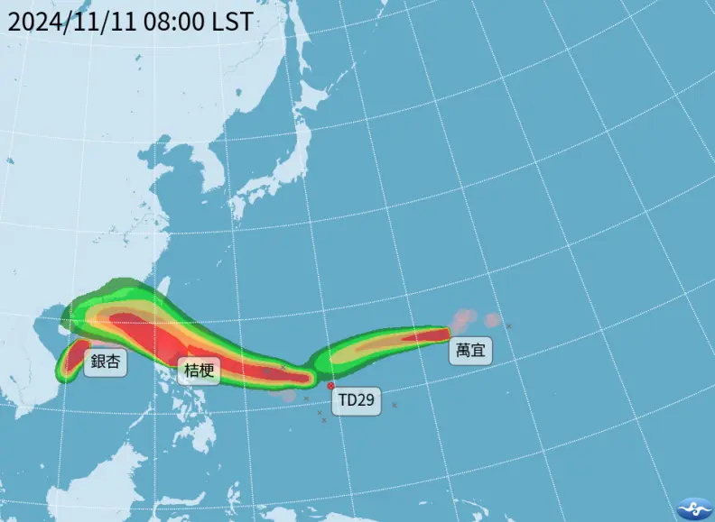恐４颱共舞創紀錄！準「天兔」颱風將生成，最新路徑、對台影響曝光